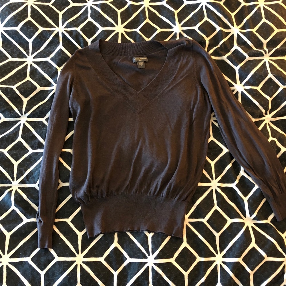Brown V-Neck shirt